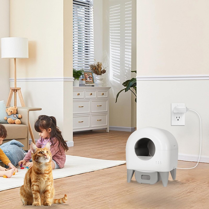 12V Charger for Fumoi Self Cleaning Litter Box Compatible with