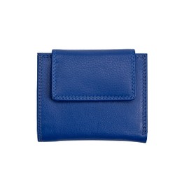 Josephine Osthoff 944 Women's Wallet, Small Wallet, Men's Slim Coin Purse with Coin Compartment, Genuine Leather, RFID Protection, royal, coin purse