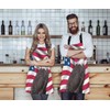 WONDERTIFY American Flag Eagle Apron,Patriotic Symbol USA Flag Stars and