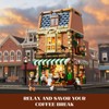 Funwhole Book-Cafe Lighting Building-Bricks Set - City Town Coffee House