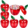 Aneco 50 Pack Red Apple Container Teacher Appreciation Gift Candy
