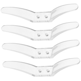 4pcs Transparent Blind Cord Cleats for Window Blinds Easy Install Blind Accessories Hooks Cord Safety Winder for Roller and Vertical Blinds Home and Office Use