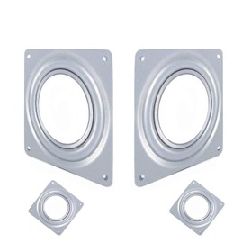 Fayemint Pack of 8 Swivel Plate Ball Bearings, Swivel Bearings, 360 Degree Turntable, Bearing Ball Bearings, Corrosion Resistance, Use in Display Shelves, Car Seats, etc. (Silver)