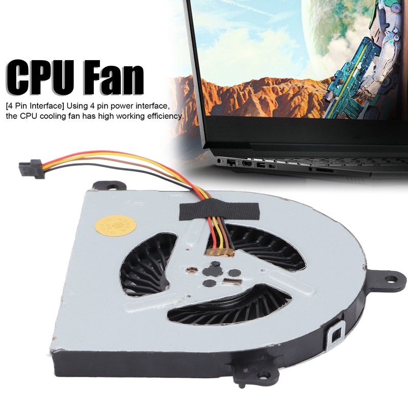 CPU Cooling Fan 4 Pin Powerful Heat Dissipation Replacement Cooler