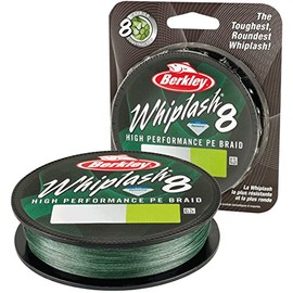Berkley Whiplash 8 Braided Fishing Line - 100% Dyneema 8 Strand Braid for Saltwater and Freshwater Fishing