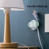 4pcs electrical plug holders,Plug Organizer,phone charger holders for nightstand,charging cord