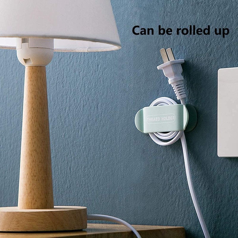 4pcs electrical plug holders,Plug Organizer,phone charger holders for nightstand,charging cord