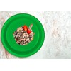 DecorRack 10 Large Plastic Plates, 9 inch Dinner Plates, Disposable