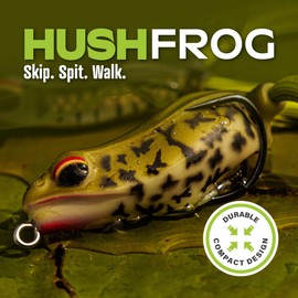 6th Sense Vega Hush Frog Lure - Premium Compact Design, Walking Frog with Keel Belly