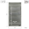 Saki Wall Pocket Black Size: 11.8 x 22.6 inches (30