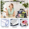 UEASE Clear Lunch Bag 20-Can with Adjustment Shouder Strap for