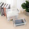 BTSKY Set of 4 Large Capacity Stackable Clear Pencil Case