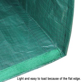 Gardzen 2-Pack Large Yard Dustpan-Type Garden Bag for Collecting Leaves - Reuseable Heavy Duty Gardening Bags, Lawn Pool Garden Leaf Waste Bag - 53 Gallon Per Bag, Come with Gloves