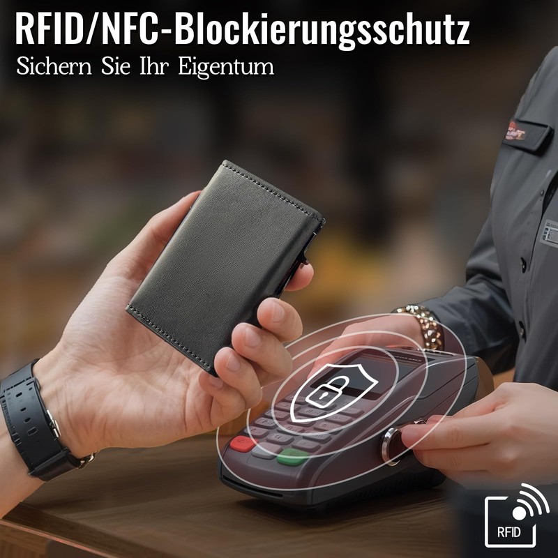 Baiyanor Card Holder Men's Wallet & RFID Protection, Slim Wallet