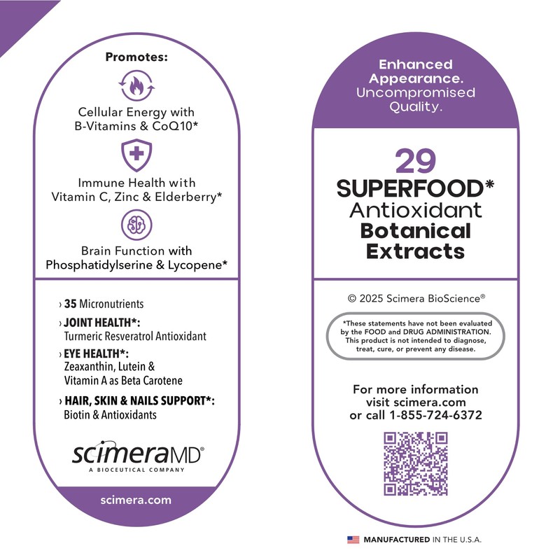 Scimera BioScience | VYZETRA ULTRA | Multivitamin | Minerals, Antioxidants