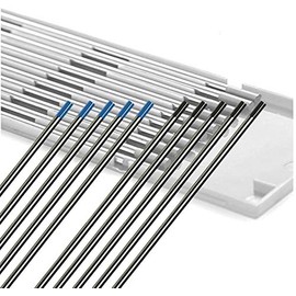 WeldingCity 10-pk Premium TIG Welding Tungsten Electrode 3/32"x7" 5-pcs 2% Ceriated (Gray) and 5-pcs 2% Lanthanated (Blue)