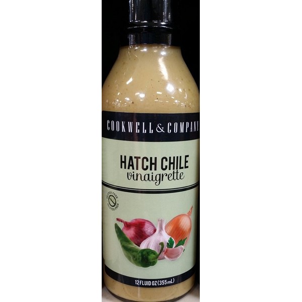 Cookwell & Company Vinaigrette Salad Dressing 12oz Bottle (Pack of 3) Choose Flavor Below (Hatch Chile Vinaigrette)