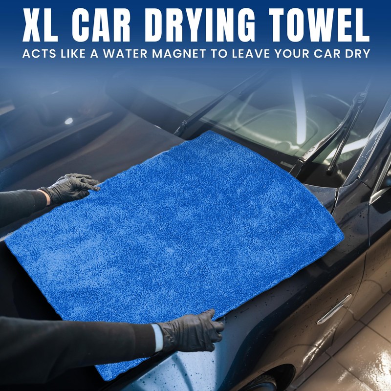 Towelogy® 2 Pack Premium Extra Large Car Drying Towel Edgeless