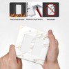 Lhdlnn White Gold Marble Light Switch Cover Decorative Double Rocker