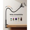 SAIJI Gooseneck Phone Holder for Bed Overall Length 38.6” Flexible