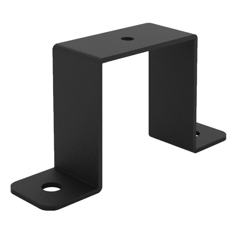 VANROUG 4 Pcs Square Pipe Clamp, U Shaped Connector Bracket,