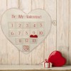 Eersida Valentine's Countdown Calendar Canvas Pocket Valentine Advent Calendar Valentine's