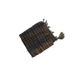 Shemagh bufanda palestinas para hombres y mujeres tácticas 100% algodón militar cuello envoltura chal motocicleta senderismo paintball máscara facial 100 x100 cm (Verde Olivo/Negra)