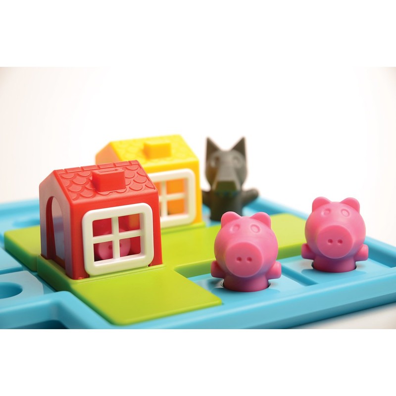 SmartGames Three Little Piggies – Preschool Logic Puzzle Game with