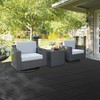 Neoaider 9PCS Plastic Interlocking Decking Tiles 12" x 12", 9