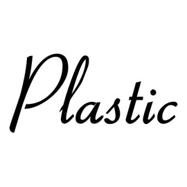 Plastic 4.25w x 2h Label | Kitchen Pantry Organization | Die Cut Vinyl Decal | Black Retro Font (Sticker Only)