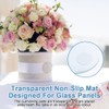 Pack of 50 Transparent Non-Slip Glass Table Tops, 27 x