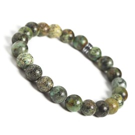 BONNY BOXX Natural Healing Gemstone Bracelet, 8mm Semi Precious Stone Bracelet for Men Women, Stress Relief Crystal Jewelry