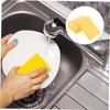 KOMBIUDA 4pcs Wood Pulp Dishwashing Sponge Heavy Duty Cellulose Scrub
