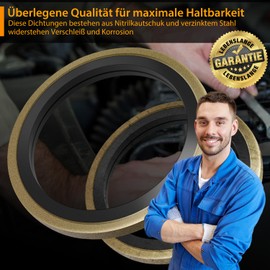 Shaft Seal X150 Hydraulic Sealing Rings Rubber Cardboard with 150 Washers with Seal Sealing Rings Car Mechanic/Car Repair Sealing Rings Assortment 6/8/10/12/14/16/18/22/20/24