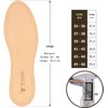 Genuine Leather Insole, Pack of 3, Premium Leather, Activated Carbon,