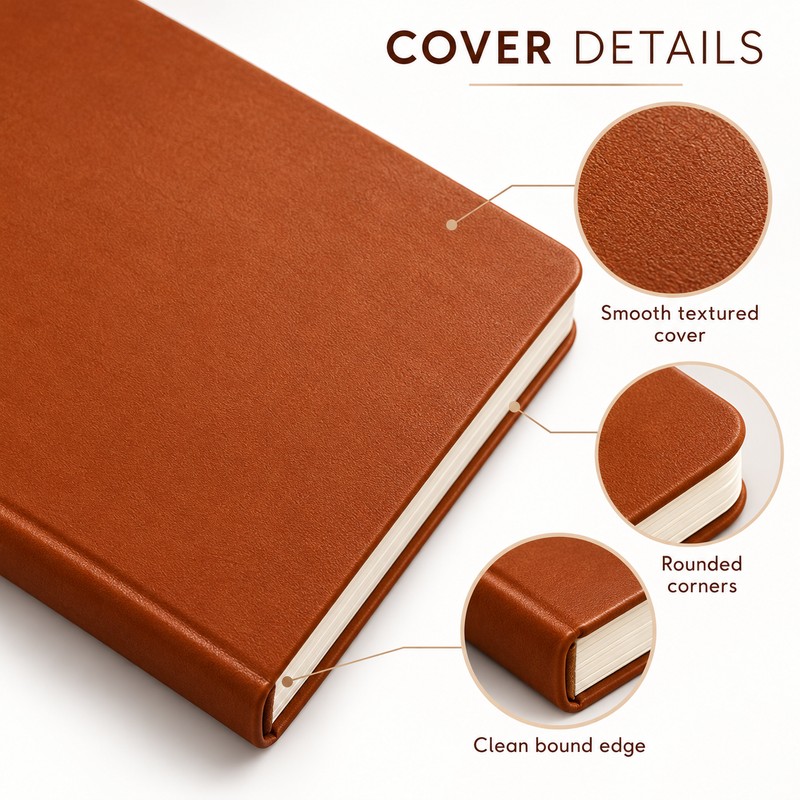 A5 Grid Notebook with 264 Pages – 80GSM Checkered Paper