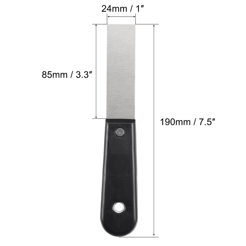 uxcell Putty Scraper 1" Spatula Drywall Repair Spreader Stainless Steel