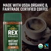 Rex Organic Fairtrade Decaf Freeze-Dried Instant Coffee – Naturally Decaffeinated