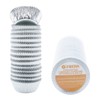 Gifbera Mini Foil Baking Cups Silver, 300-Count Bright Foil Paper