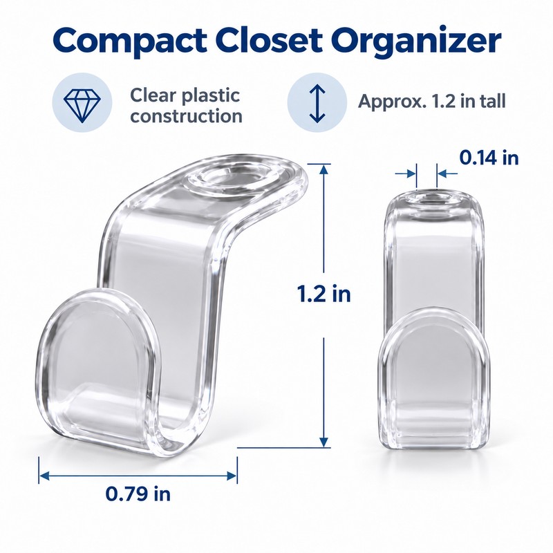 Cascading Clothes Hanger Connector Hooks for Closet Organization – 30