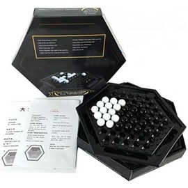 Board Games for Adults Family 2 Player Educational Fun Classic Strategy Table Game (Black,10in)