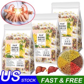 Unbranded Liver Tea Formula Chrysanthemum Cassia Seed Honeysuckle Detox Health Tea Bags - 5 BOX=50 Bags