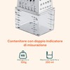 Wintem Stainless Steel 4 Sided Cheese Grater with Handy Dosing