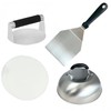 HTT Global Burger Press Kit with Burger Smasher, 12'' Smash