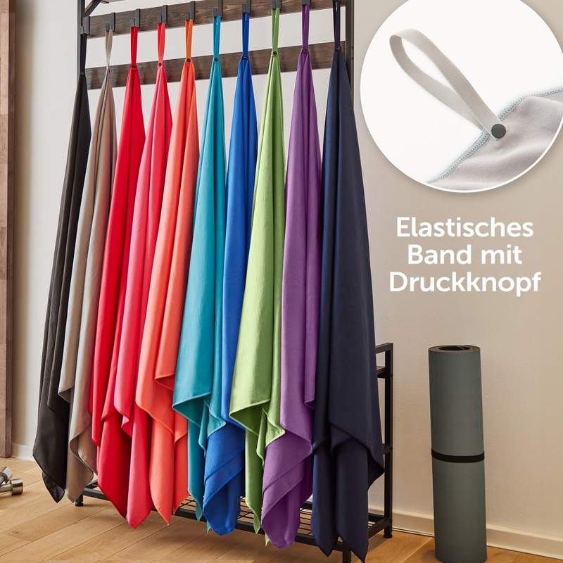 Blumtal microfibre towel, hand towels, ultra light, compact and quick-drying,