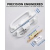 Keyed Sliding Patio Door Handleset, 45° Keyway, 3-15/16" H.C., Fits