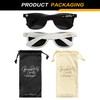 BachpartyGifts Groom and Bride Sunglasses for Men Women,His and Hers