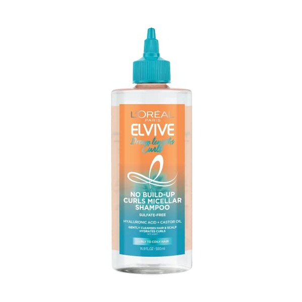 L'Oreal Paris Elvive Dream Lengths Curls No Build-Up Micellar Shampoo,