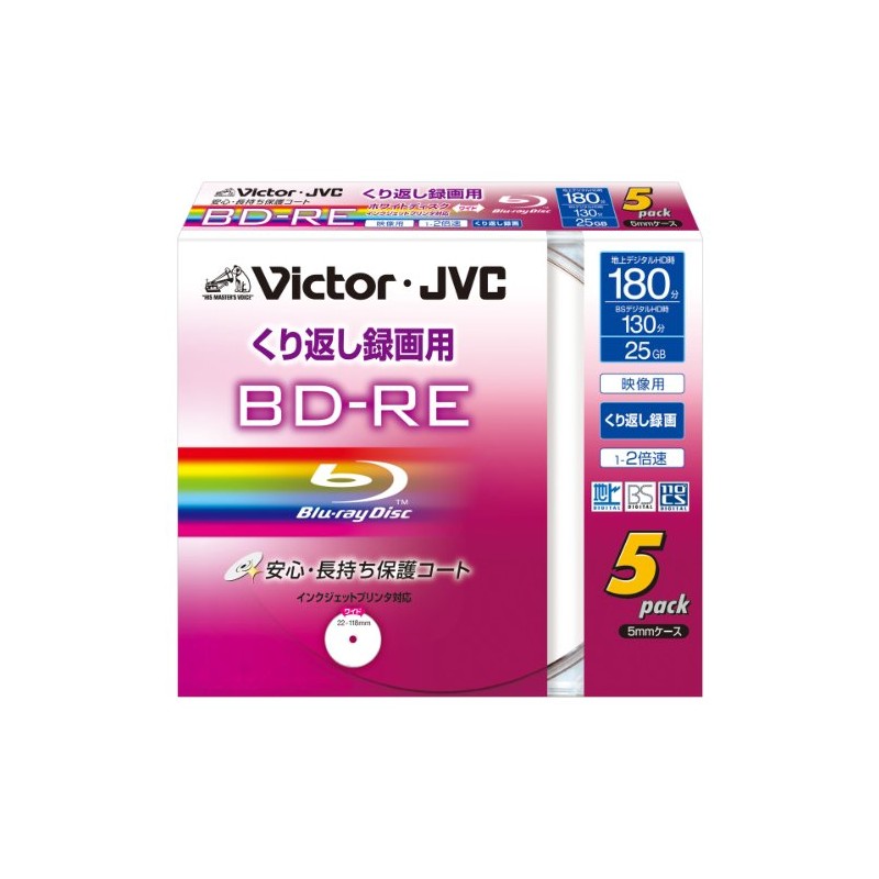 Victor Video for BD-RE Protection Coat specification (Hard Court) Repeated