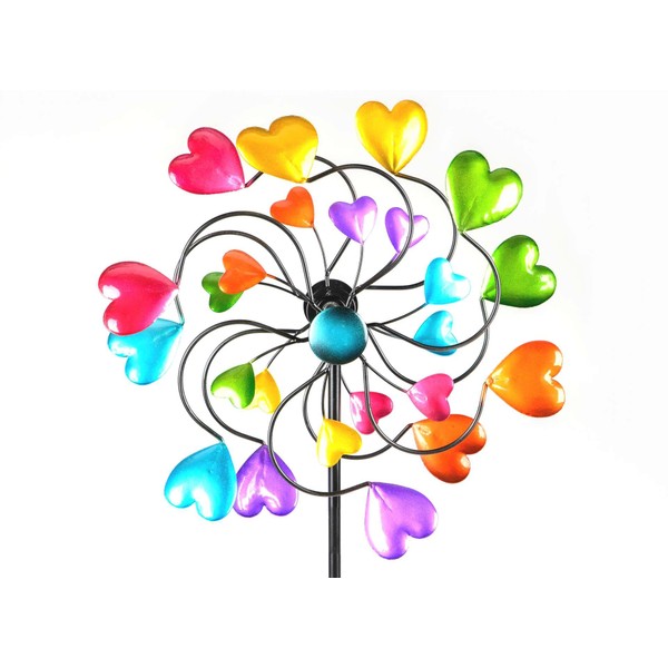 Unbekannt Colourful Windmill 33/126 cm Garden Stake Wind Chime Garden